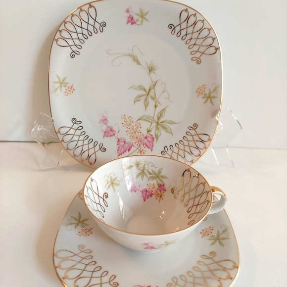 Vintage Wunsiedel Trio Tea Cup Saucer Plate - Picture 2 of 9